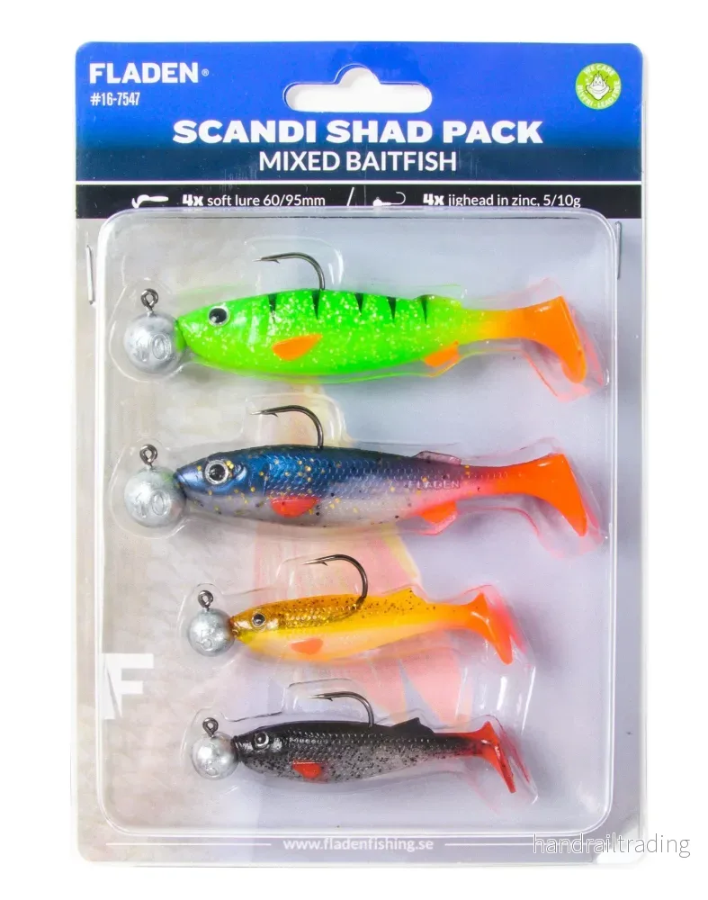 Scandi shad pack Mixed 4pcs 58-90mm 5g-10g Scandi shad pack Mixed 4pcs 58-90mm 5g-10g