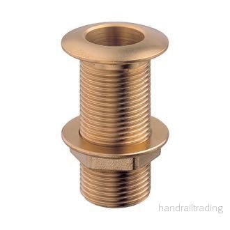 Guidi Bordgenomföring 1/2" mässing rundhuv.