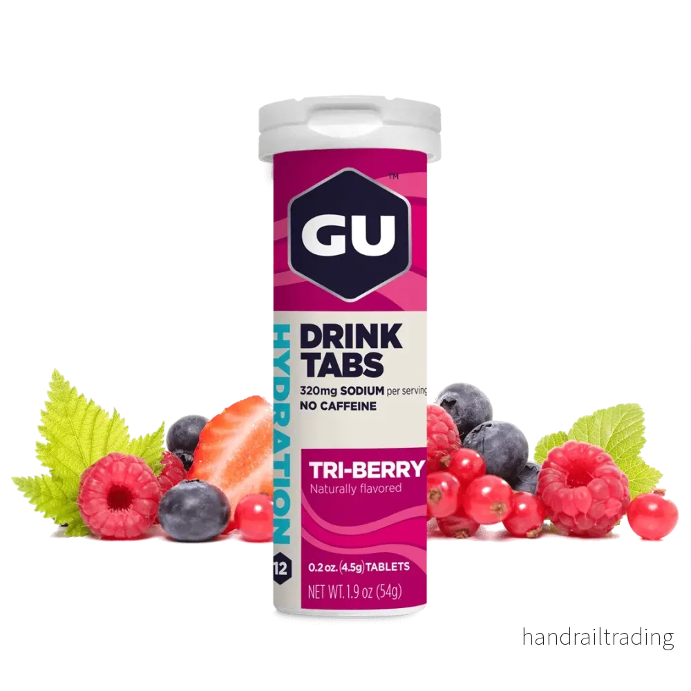 GU Energy Elektrolyttabletter Tri-Berry (8 x 56 g) Kort datum - Bild 2