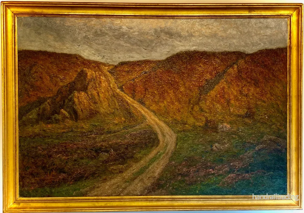 Charlotte Wahlström – Blommande ljunghed (oil painting)