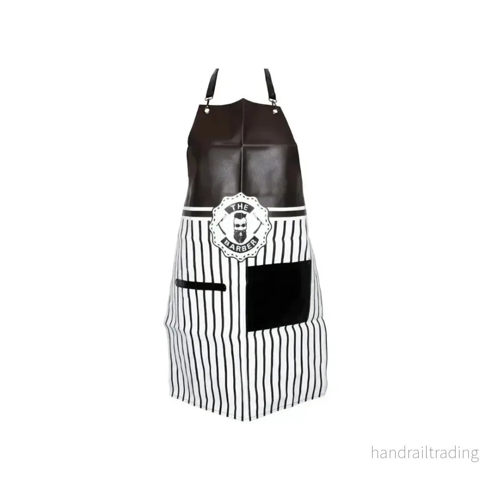 Barberarförkläde i Läderlook