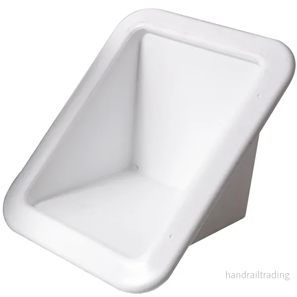 Monteringsbox vit till däcksförskruvning  145x191mm