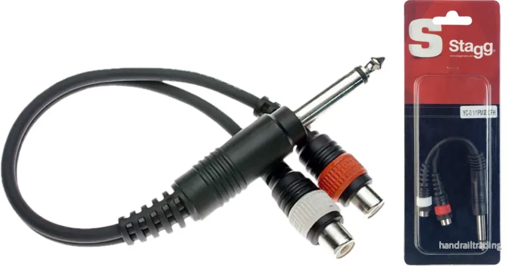 YC-01/1PM2CFH 1Xjack Male/2X Rca Fem-0,1 Mt YC-01/1PM2CFH 1Xjack Male/2X Rca Fem-0,1 Mt