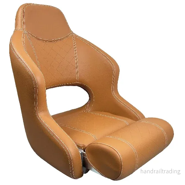 ESM Båtstol H52 Sport flip-up Cognac färgad ESM Båtstol H52 Sport flip-up Cognac färgad