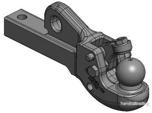 Hitchinsats kula K80 max 4 ton passande JD 7R, 8R, NH T7 där skaftet är 60×70 från Scharmüller
