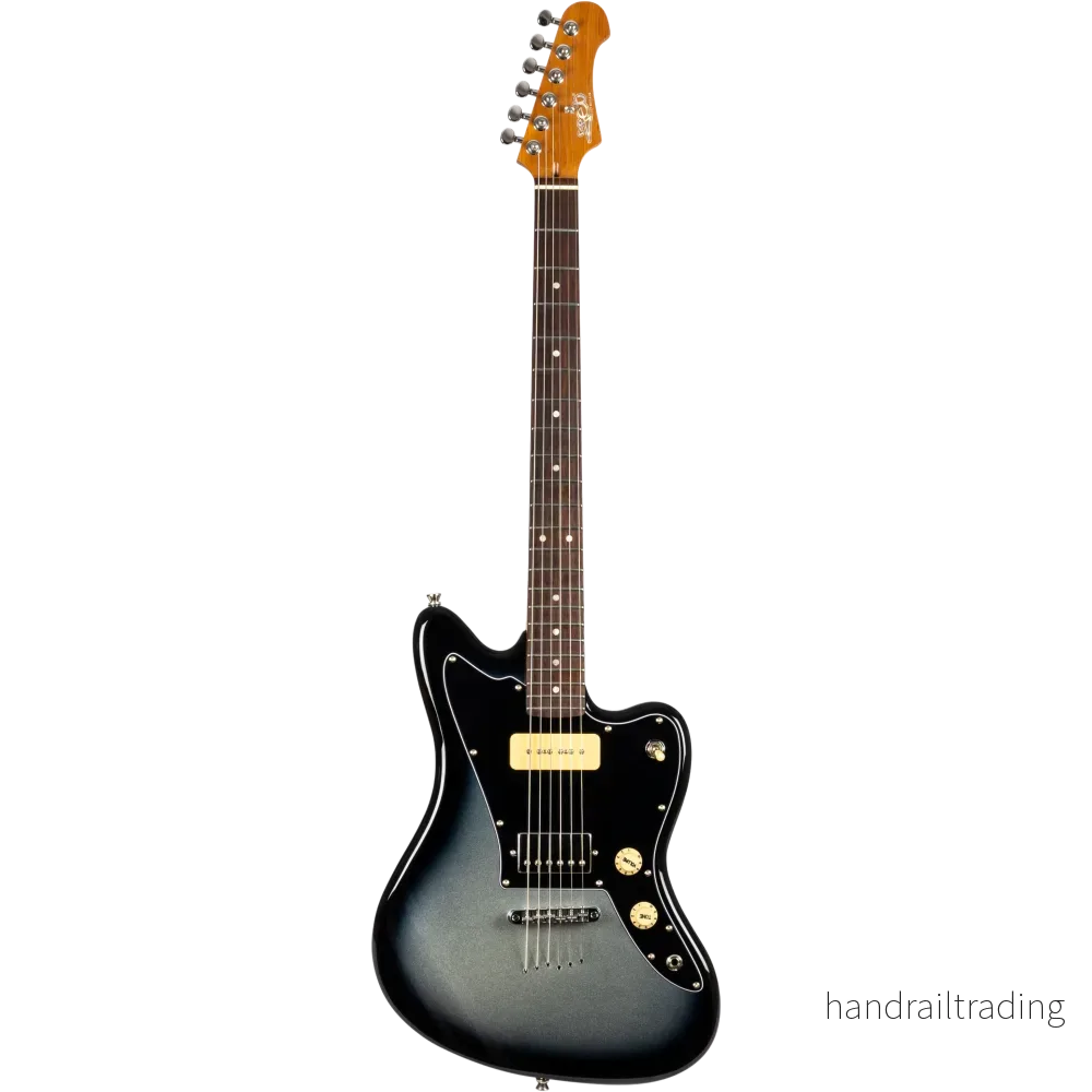 Jet Guitars JJ-350 Baritone Moonburst Silver