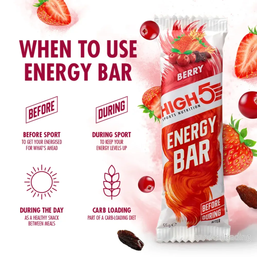 High5 Energy Bar Berry (12 x 55 g) - Bild 2