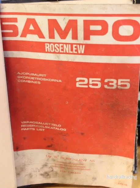 BEG. Reservdelsbok Sampo 25, 35