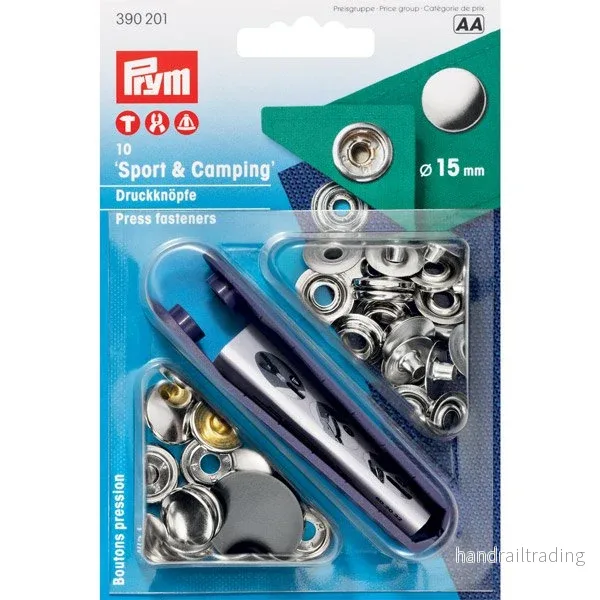 Tryckknappar RF Ø15mm 10stk med verktyg