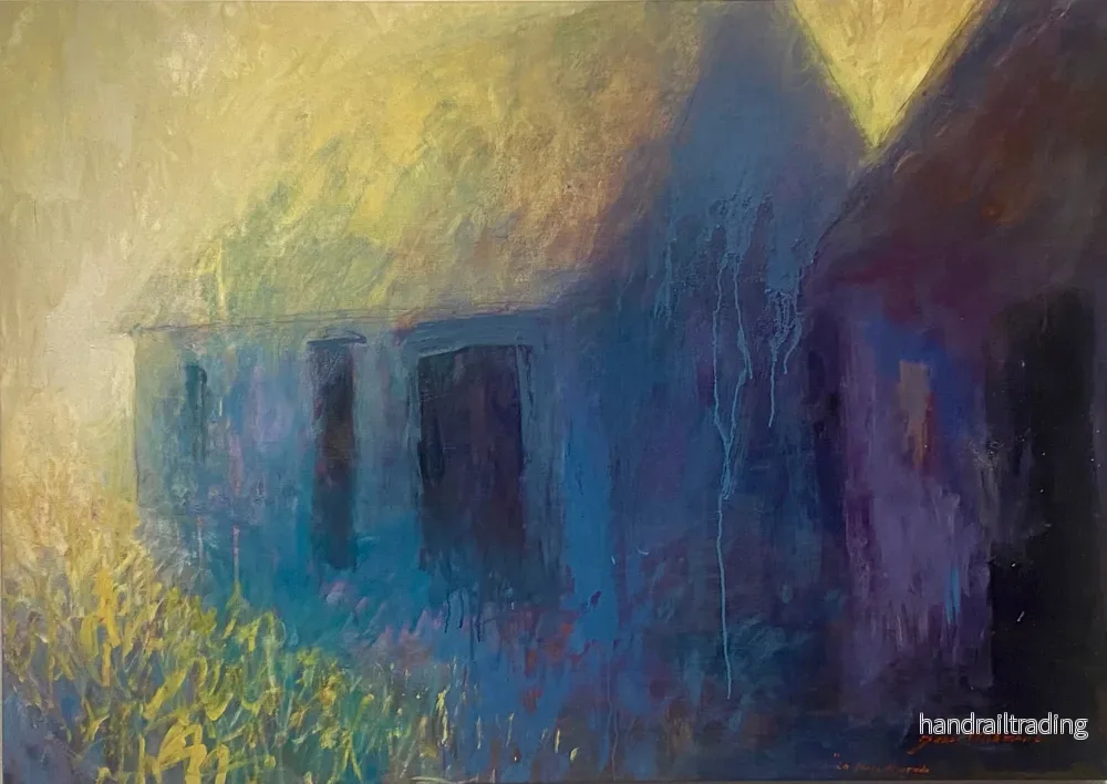 Jonas Wickman - La Finca devorada, oil painting 2012