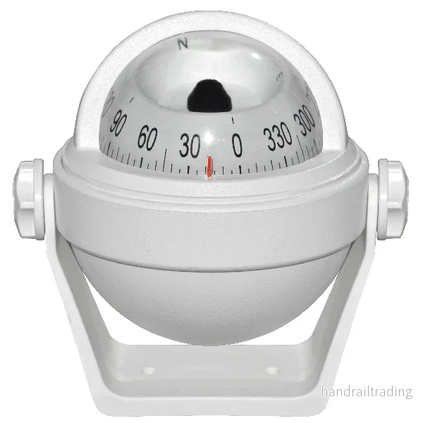 Riviera kompass STELLA BS2 65mm med bygel, vit med vit ros Riviera kompass STELLA BS2 65mm med bygel, vit med vit ros
