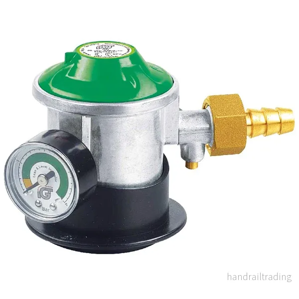 Reduceringsventil Jumpo click on med manometer & slangstos Ø10