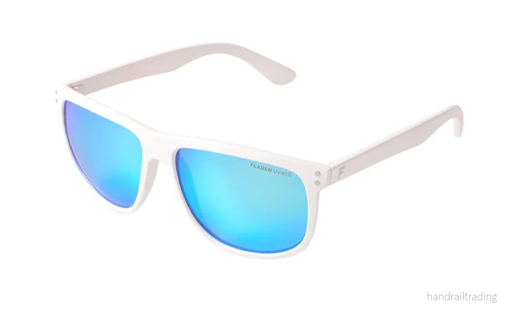 Polarized sunglasses Urban white blue lenses Polarized sunglasses Urban white blue lenses