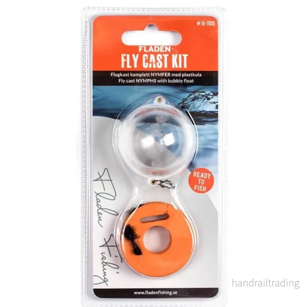 Flugkast med flytkula och nymfer Flugkast med flytkula och nymfer