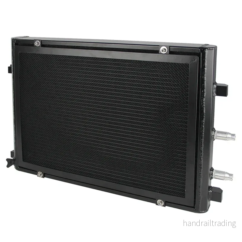 Front Mount Heat Exchanger Radiator For 15-19 BMW M2C M3 M4 F80 F82 F87 S55 3.0L + Cover Competition Black/Silver - Bild 3
