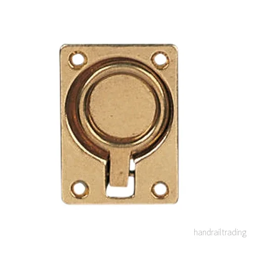 Durkbeslag polerad mässing, 47×63 mm