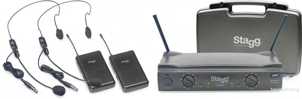 SUW50HHEGEU UHF Wireless 2x HEADST. 863.8-864.5