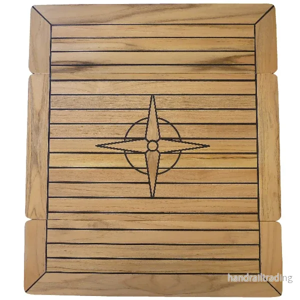 Fällbart teakbord 68 x 60 cm