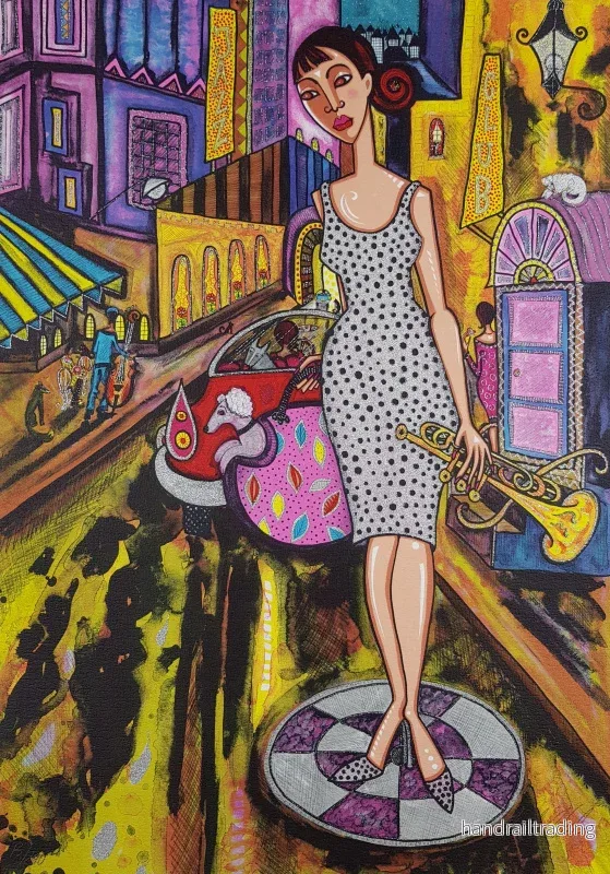 Angelica Wiik – Jazzstråk, lithograph Angelica Wiik – Jazzstråk, lithograph