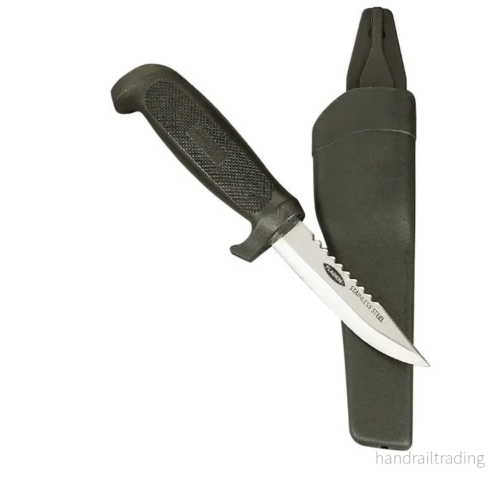 Fiskekniv rostfri med plasthandtag