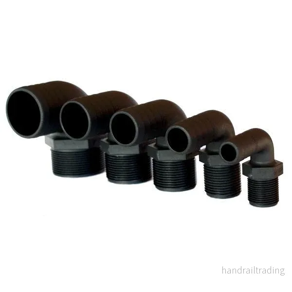 Trudesign Slangstos 90° komposit svart 1/2" 13mm