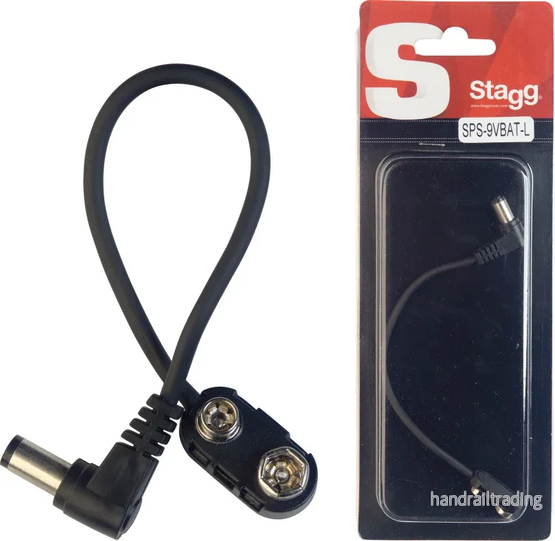 SPS-9VBAT-L 15Cm Dc Powercbl Male L-Bat.9V