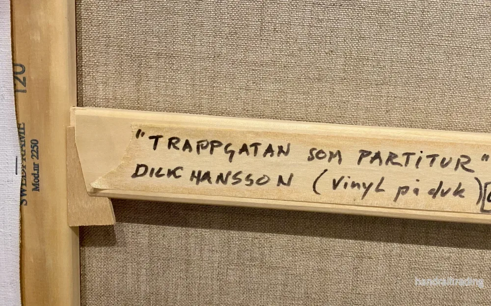 Dick Hansson - Trappgatan som partitur, acryl på duk - Bild 3