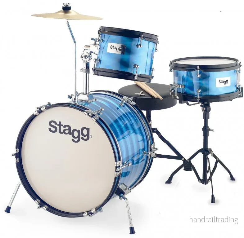 TIMJR3/16BBL 3Pc 16″Jr Drset+Hw/Throne-Blue TIMJR3/16BBL 3Pc 16″Jr Drset+Hw/Throne-Blue