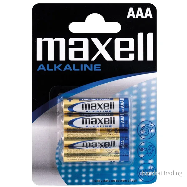 Maxell Alkaline AAA / LR 03-batterier – 4st.