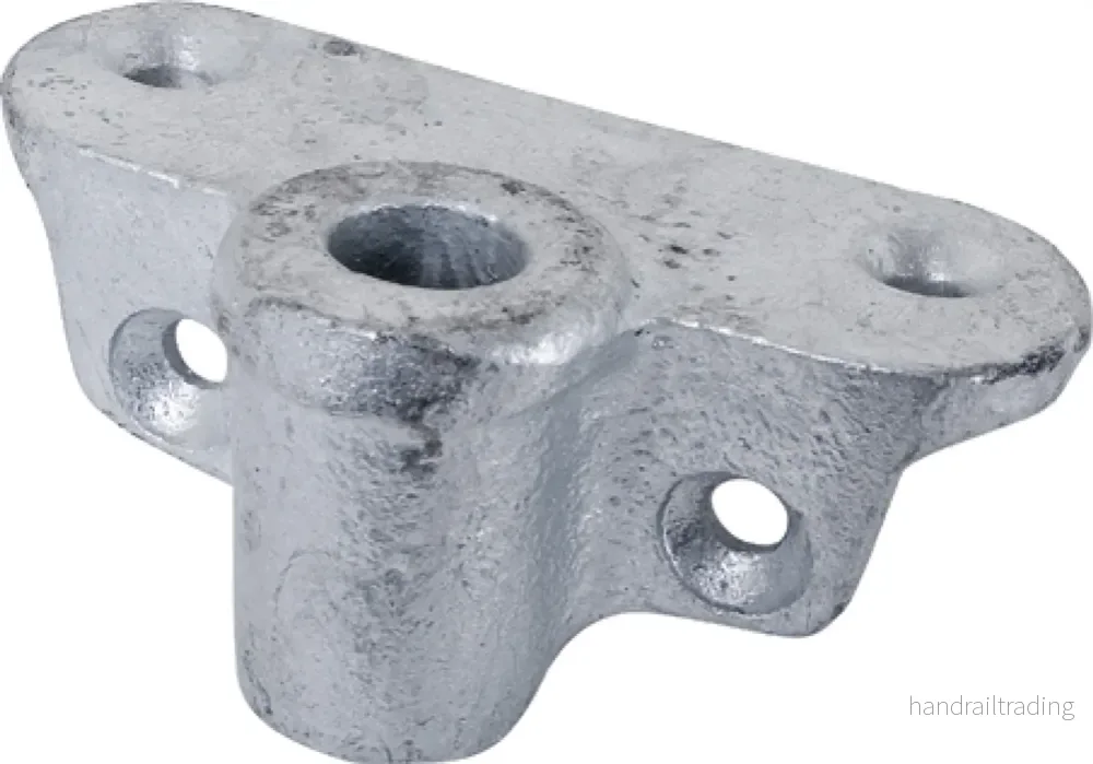 Årklykfäste för utanpå montering hål galv dia 14mm 90x52mm