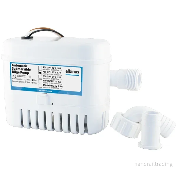 Albin Automatic Bilge Pump 750 GPH 12V Albin Automatic Bilge Pump 750 GPH 12V