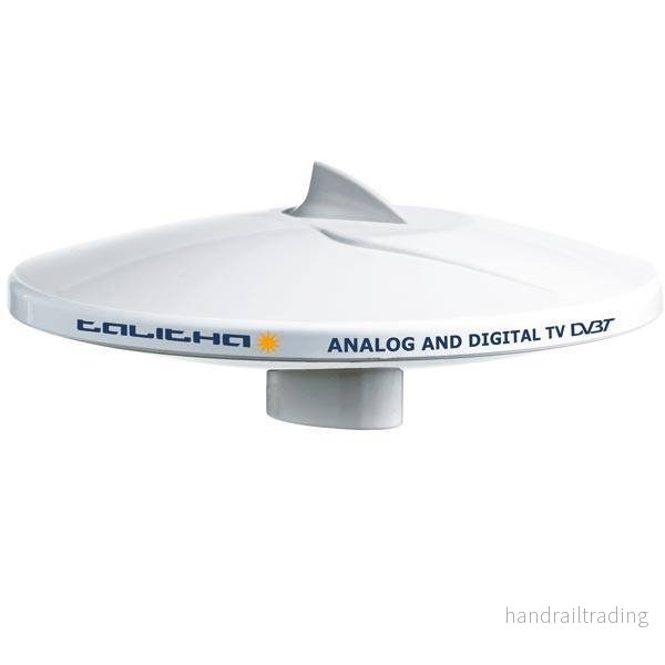 Glomex V9125AGCU TV-antenn Ø25cm med förstärkare & 30m kabel