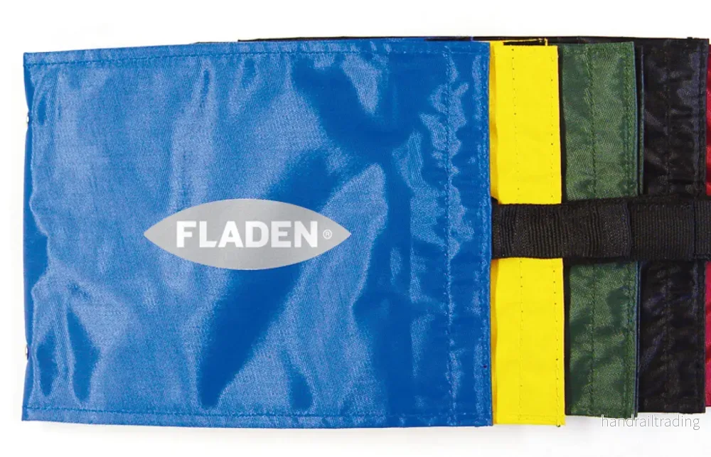 Tackelpärm med 10 plastfickor sorteradefärger 20x16cm