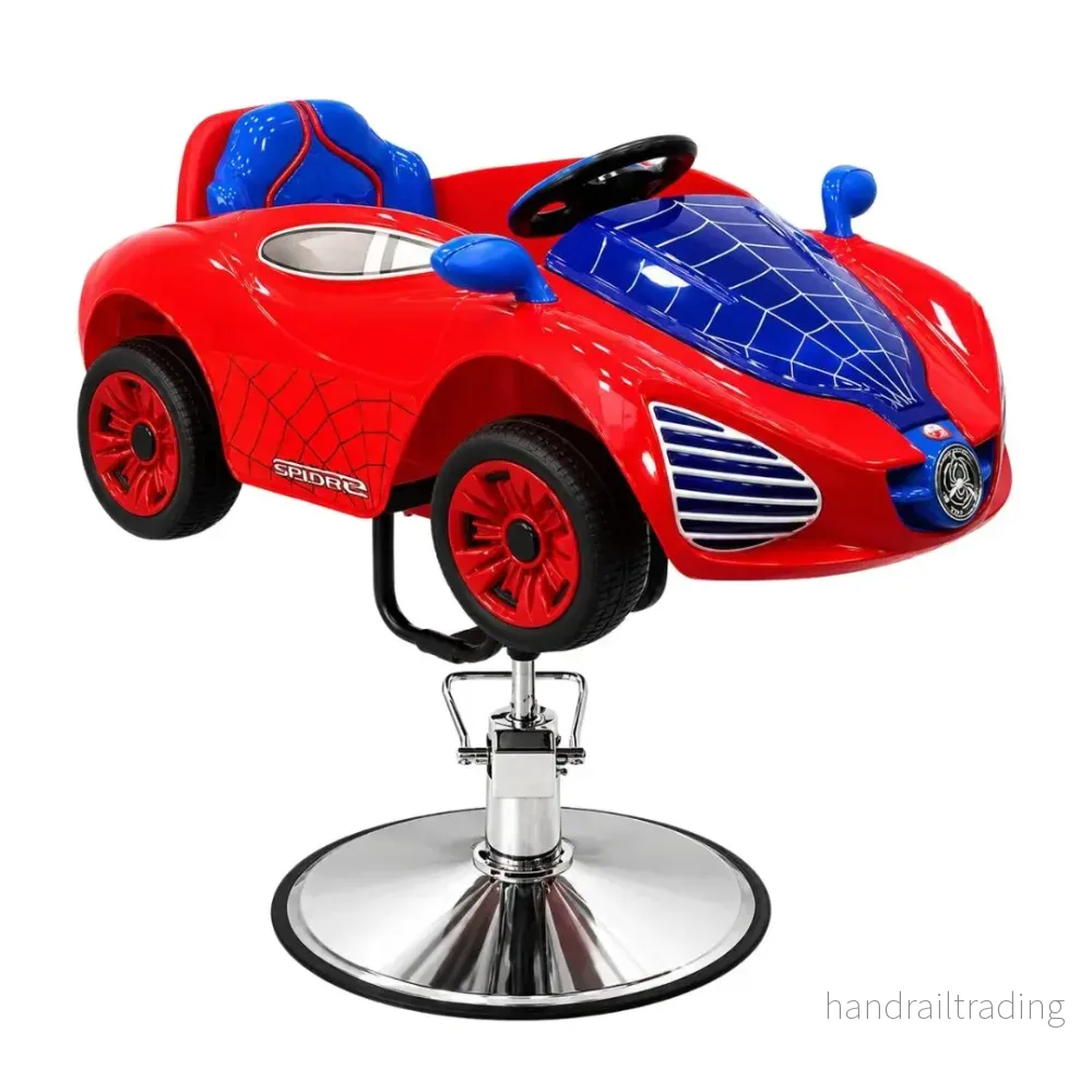 Barnfrisörstol spider car – röd Barnfrisörstol spider car – röd