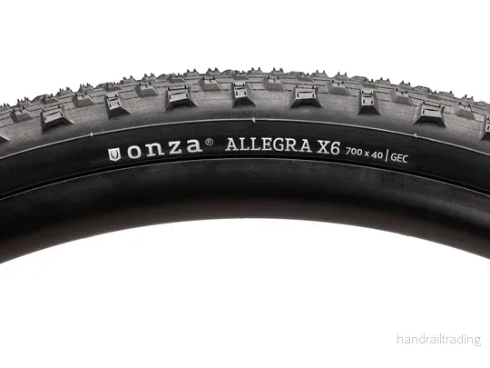 ONZA Allegra X6 Black 700x50C 675g Gravel vikbart däck ONZA Allegra X6 Black 700x50C 675g Gravel vikbart däck