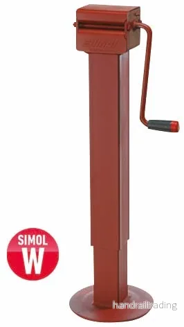 Stödben med sidvev max 5,4 ton och rund markplatta med 400mm lyft. DG707W från Simol