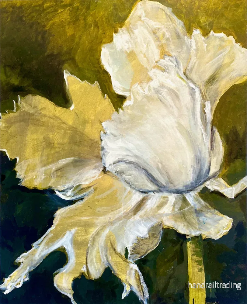 Ulrika Sommestad – White tulip, acrylic on canvas Ulrika Sommestad – White tulip, acrylic on canvas