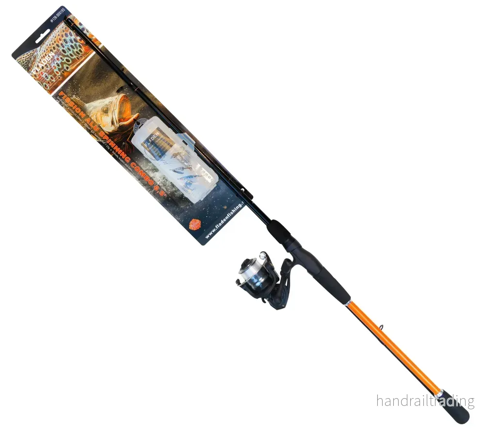 Fission Alu 195cm 7-25g med box tafsar lekande spinnare & skeddrag limegrön