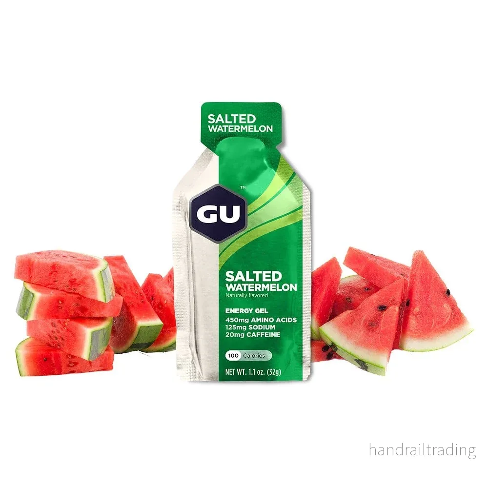 GU Energy Energigel saltad vattenmelon med koffein (24 x 32 g) - Bild 2