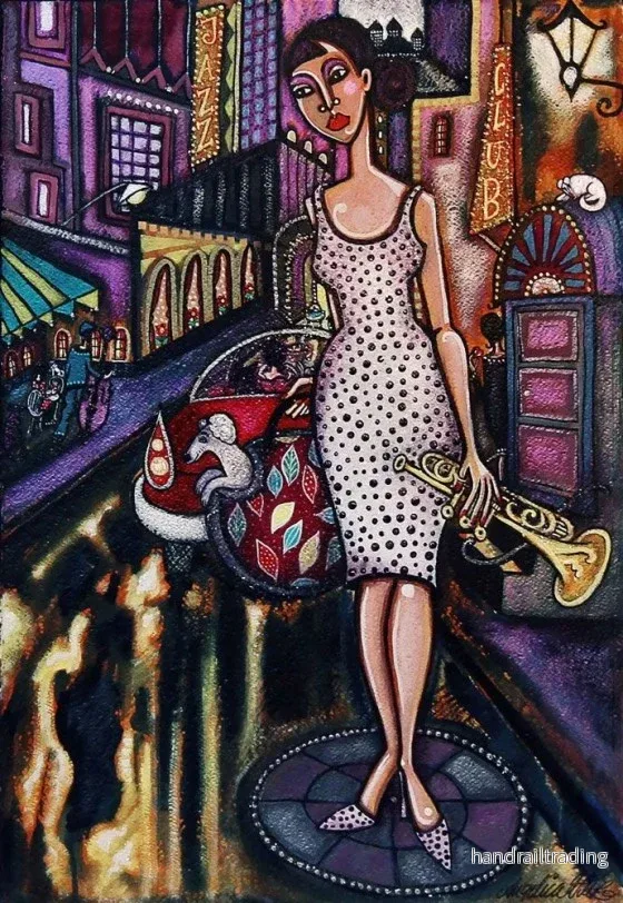 Angelica Wiik – Jazzstråk, lithograph