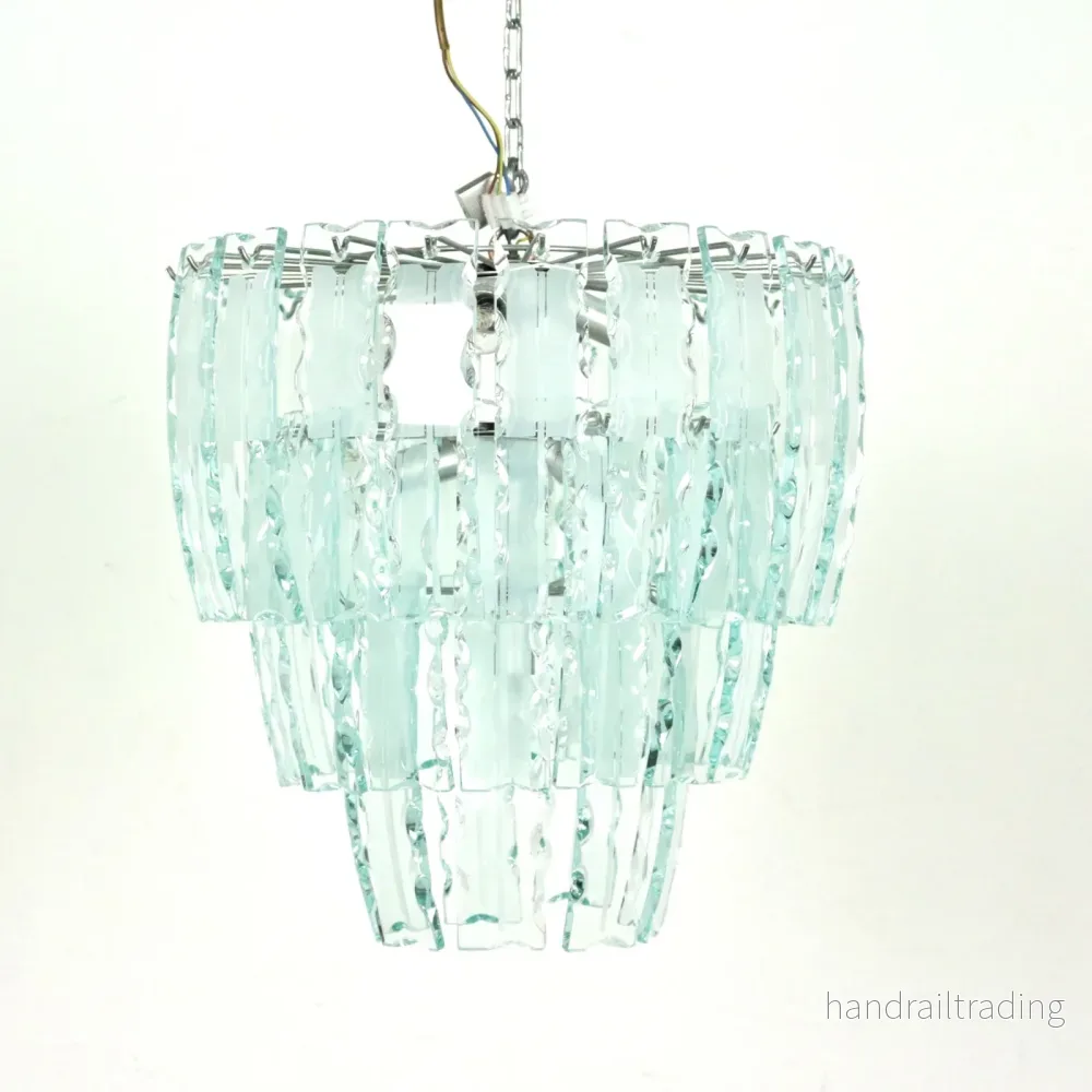 Italian glass chandelier 1960´s, Zero Quattro
