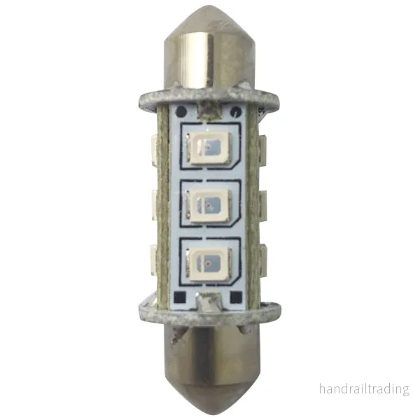 1852 LED lantern pinol/spollampa 37mm 10-36V 1,2/10W röd – 2 st.