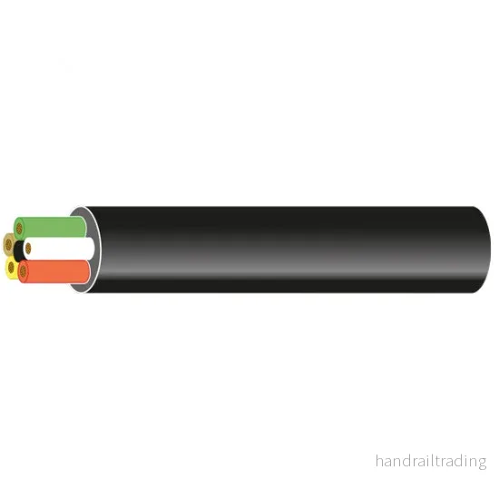 Max Power Marin Kabel, 6 x 0.5mm2 svart 10 meter