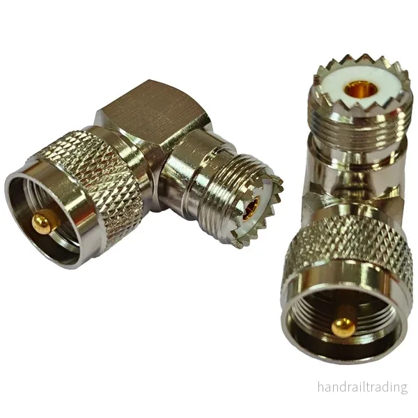1852 VHF vinkelplugg hane/hona för PL259. 2-pack 1852 VHF vinkelplugg hane/hona för PL259. 2-pack