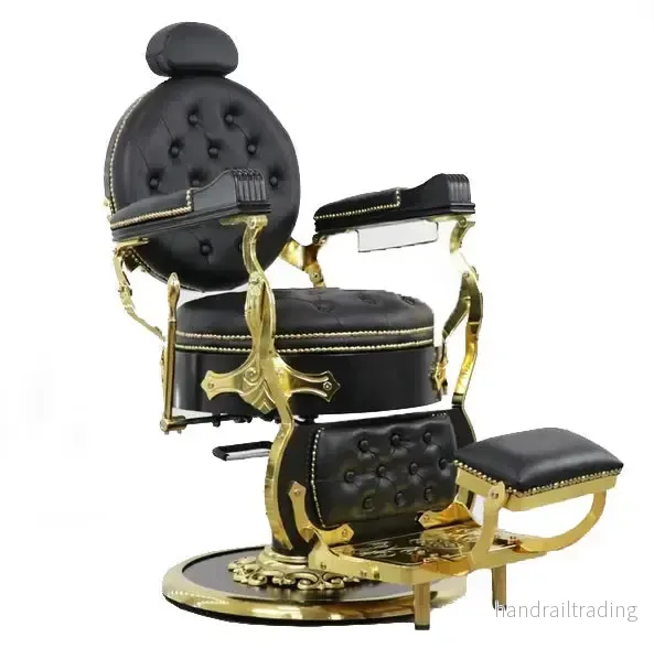 Kingdom Barber Chair Svart-Guld Kingdom Barber Chair Svart-Guld