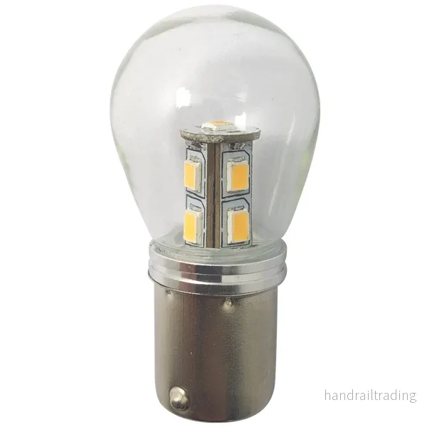 1852 LED-lampa Ba15S 10-35Vdc 1,6/15W dimbar – 2 st.