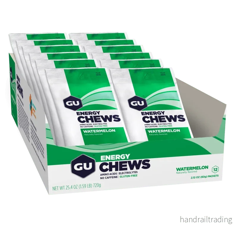 GU Energy Chews Watermelon (12 x 60 g) Kort datum