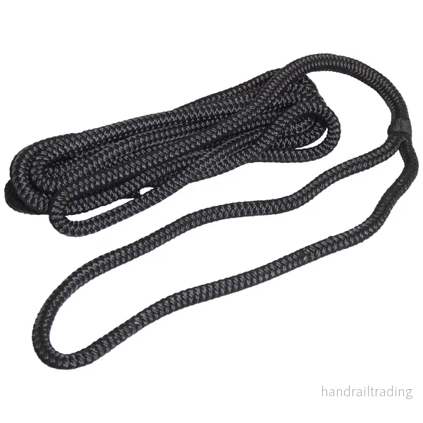 Robline förtöjning flätad, Svart 12mm x 10m