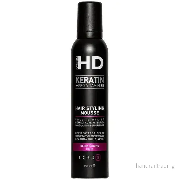HD VOLUME ΜΟUSSΕ ULTRA STRONG 250ΜL With keratin and Pro-Vitamin B5 HD VOLUME ΜΟUSSΕ ULTRA STRONG 250ΜL With keratin and Pro-Vitamin B5