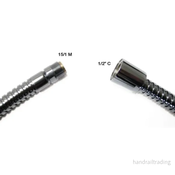 1,5 m. krom slang 1/2″f-15/1 m